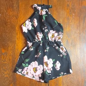 Shein Girls Floral Romper / Size 7